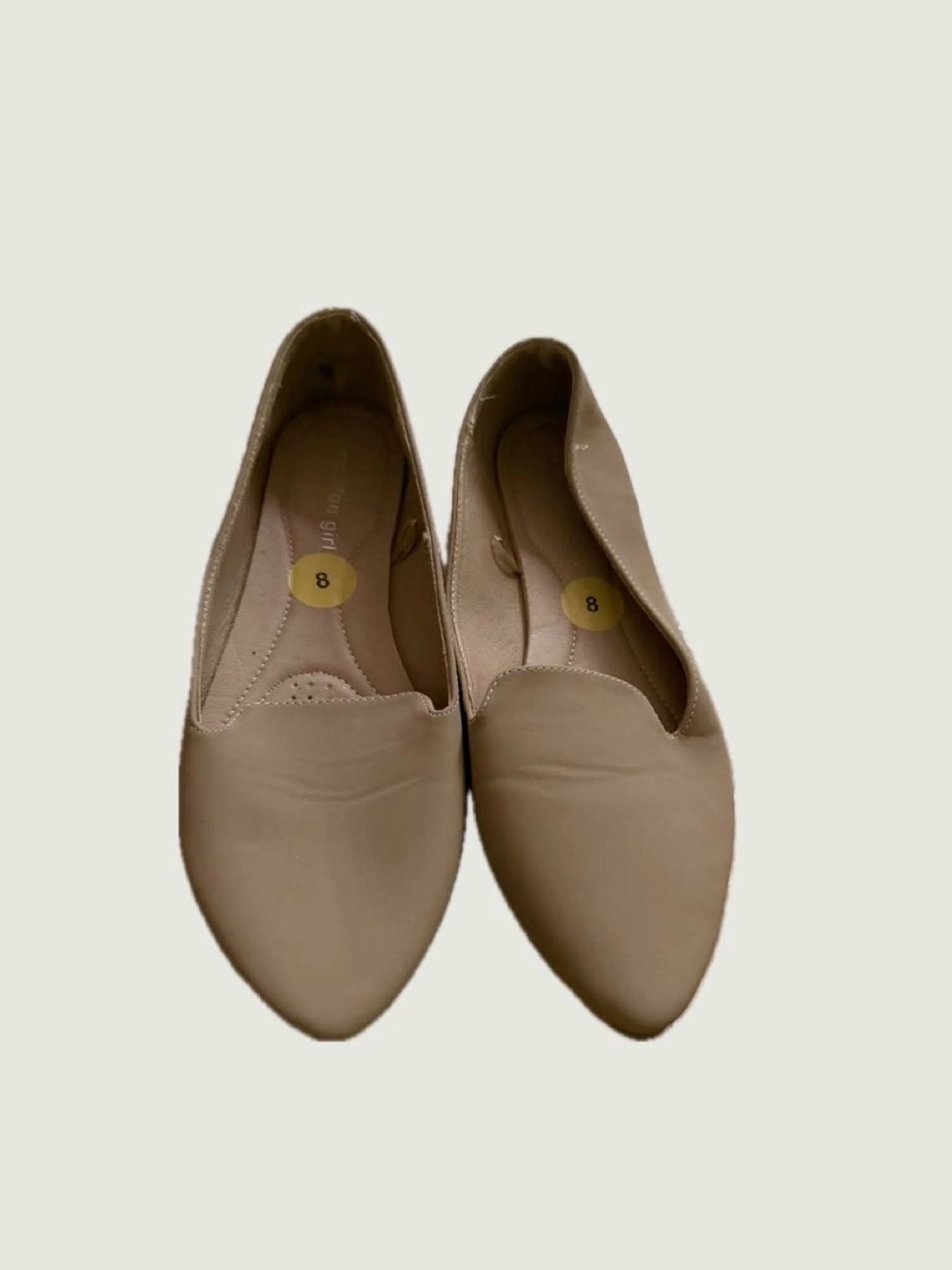 Women’s Pointed Taupe Slip-On Flats
